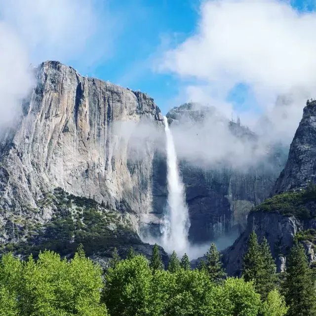 Yosemite Falls in Yosemite National Park.